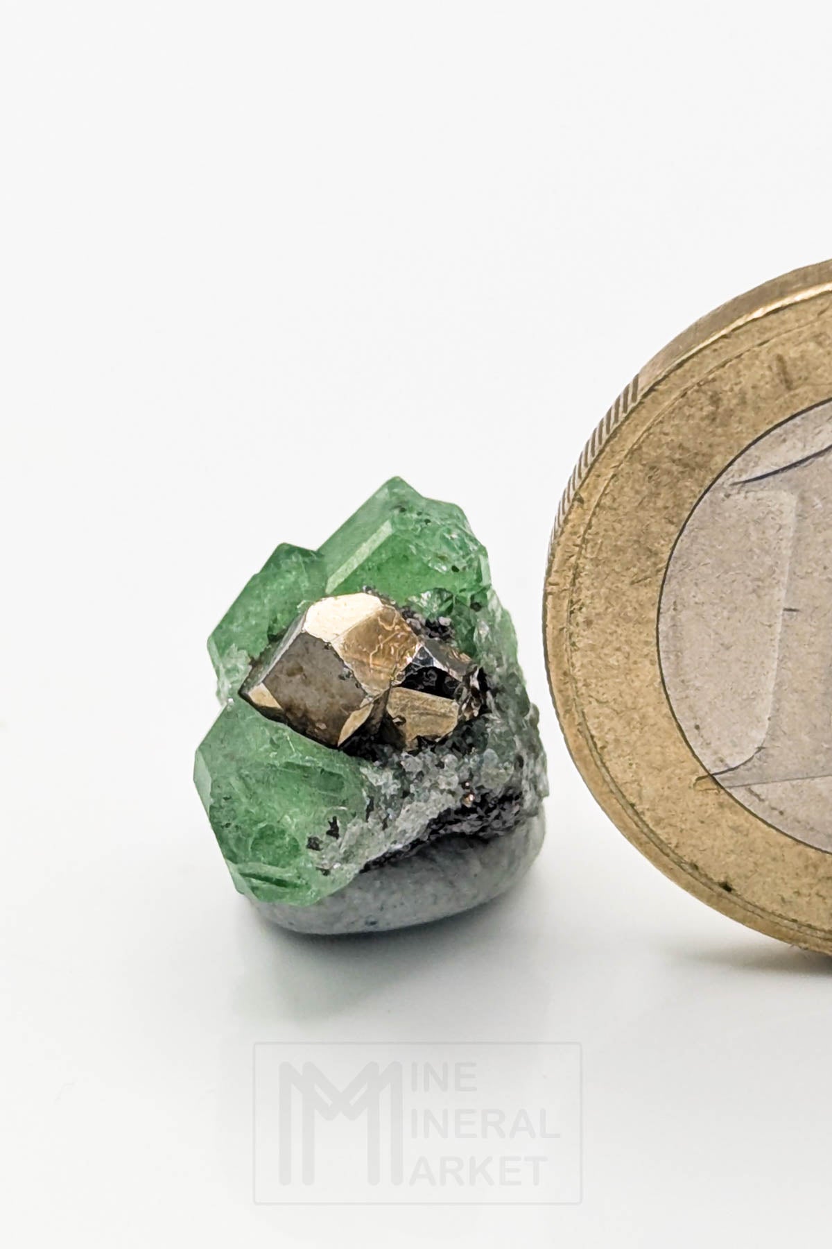 Tsavorite with Pyrite