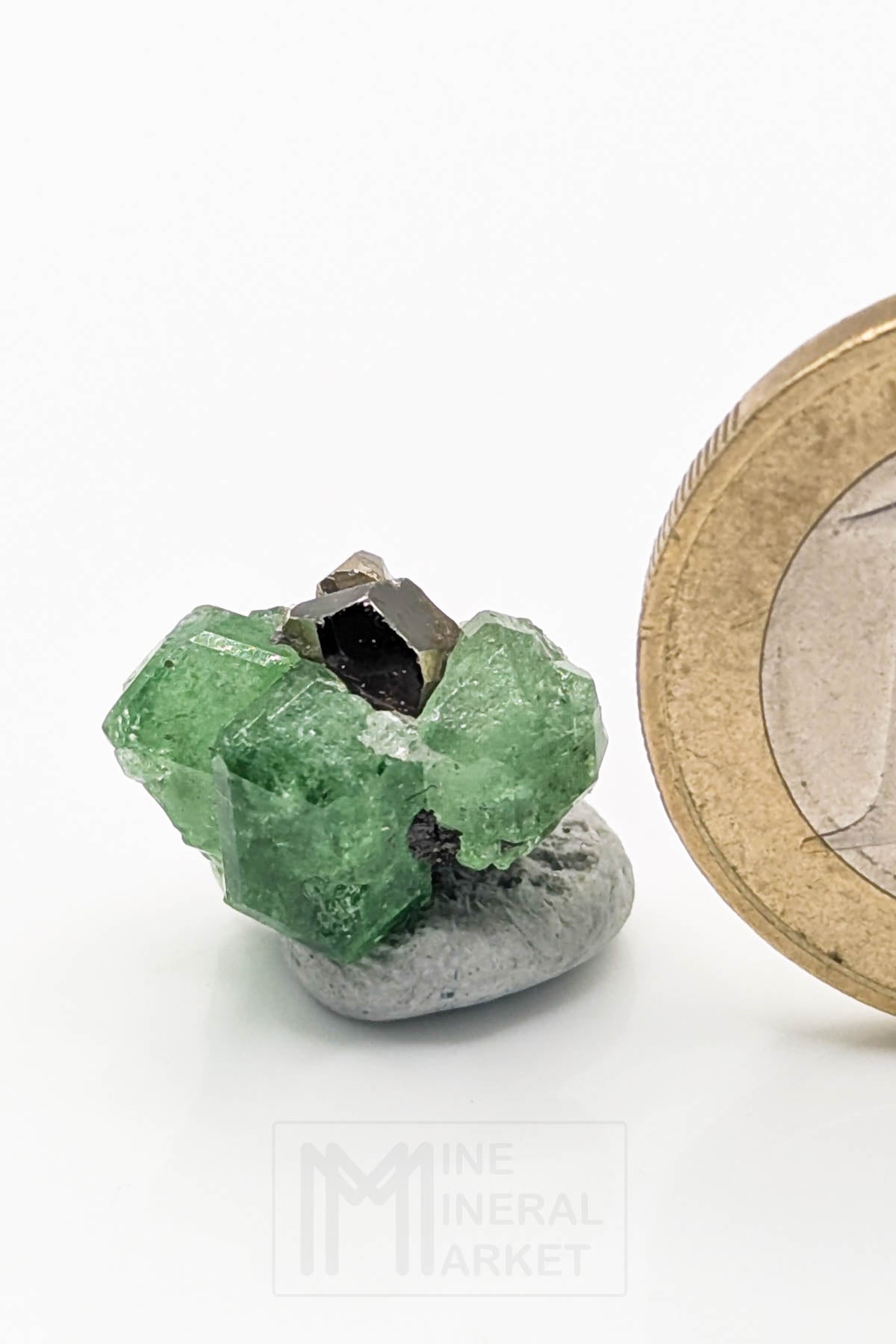 Tsavorite with Pyrite