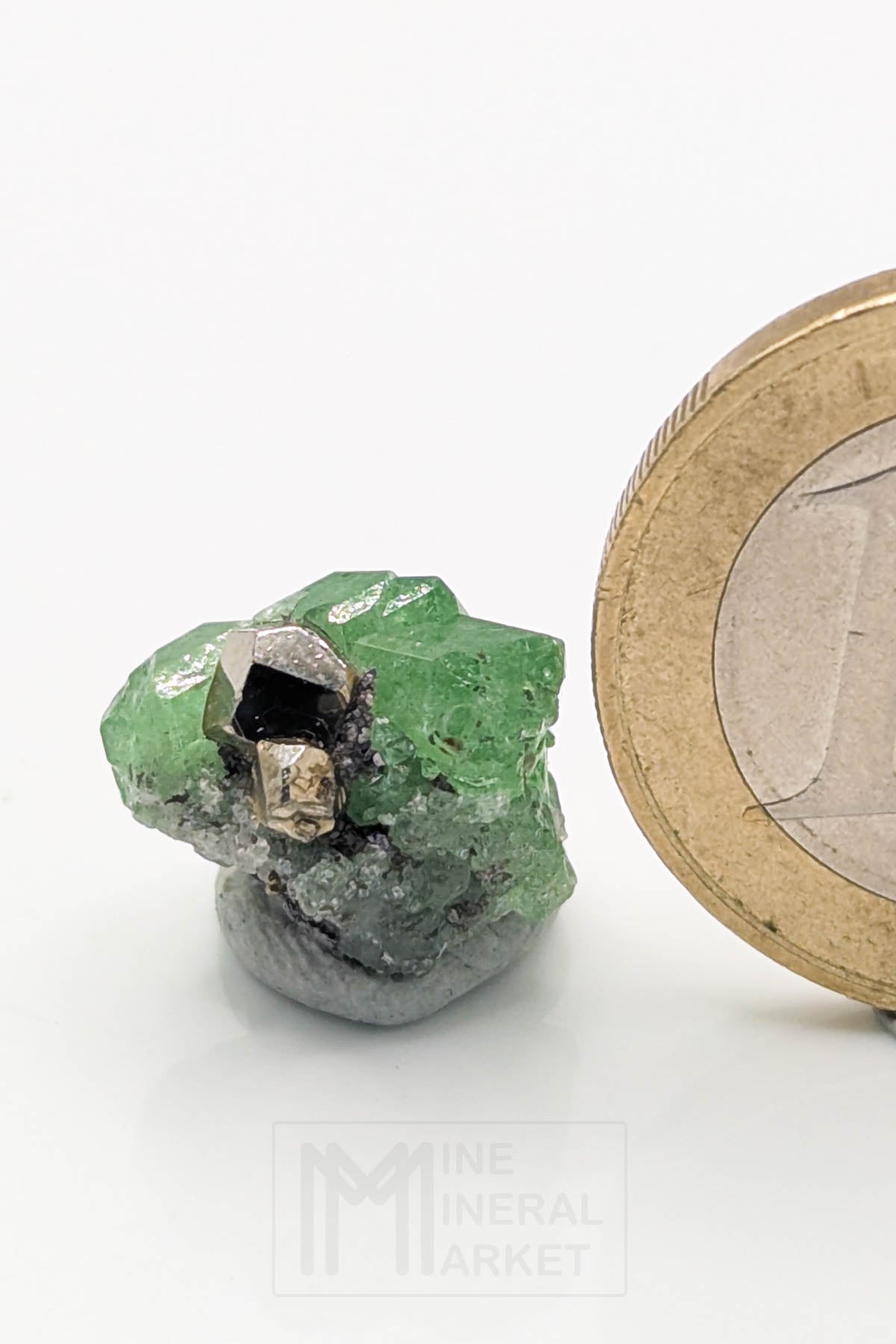 Tsavorite with Pyrite