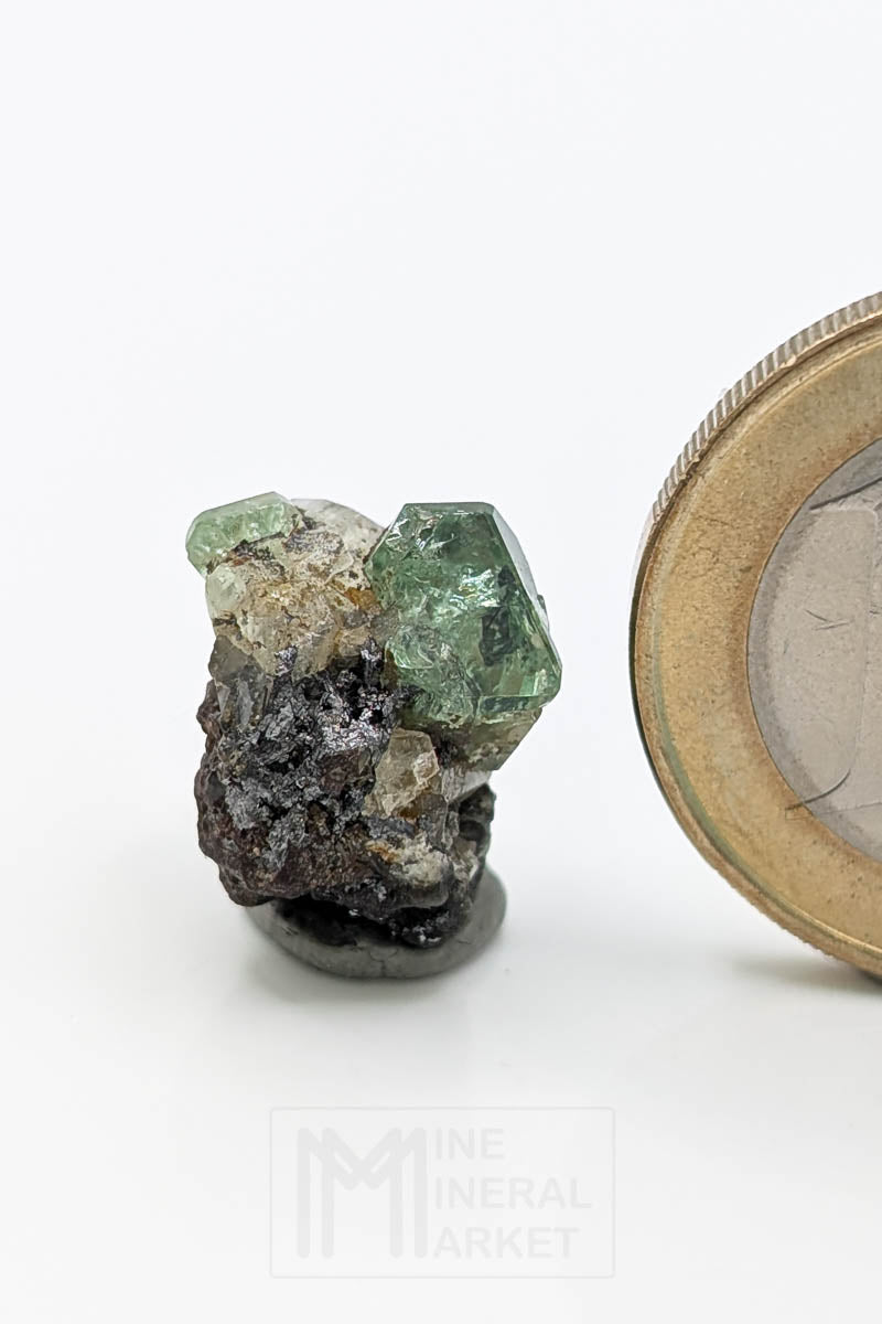 Tsavorite with diopside