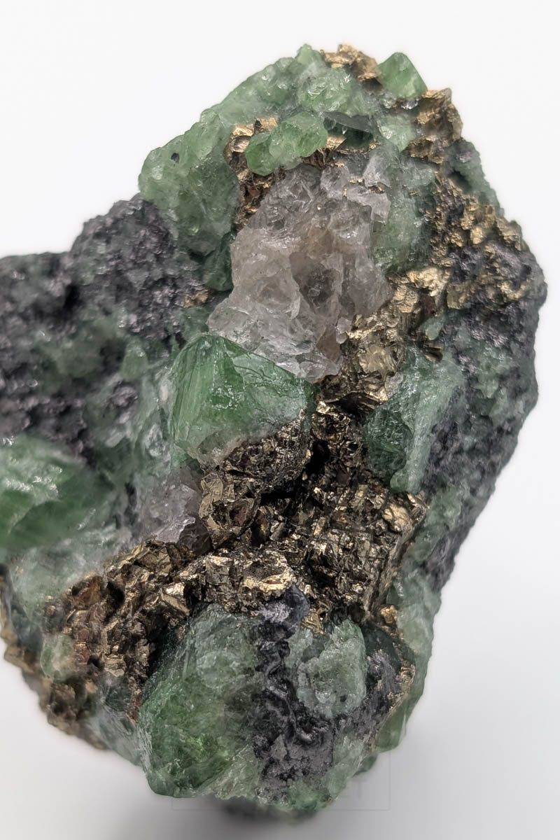 Tsavorite with pyrite
