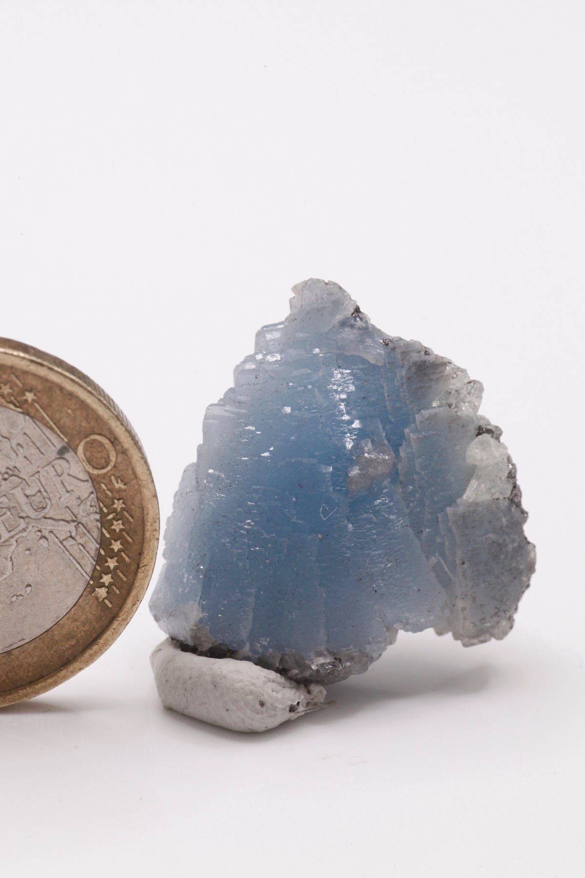 blue Prehnite  - Mine Mineral Market :    A126 Nette Kleinstufe des immer seltener gefundenen blauen Prehnits.  