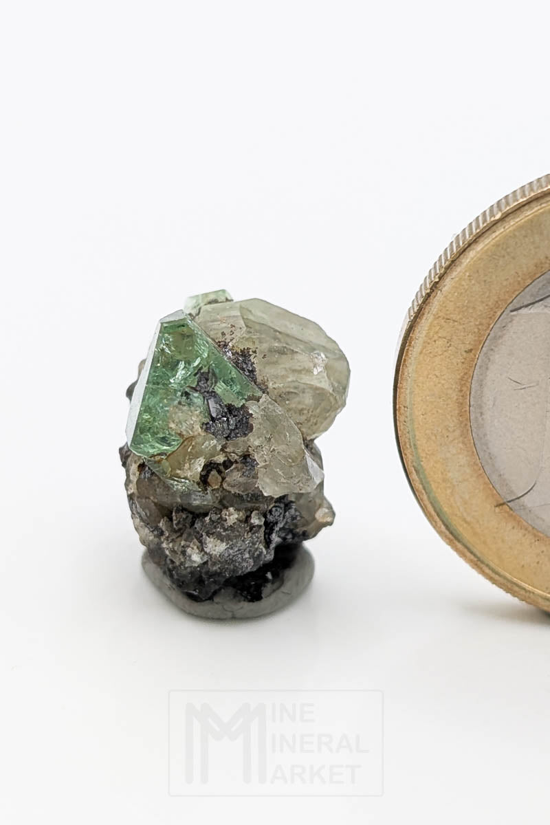 Tsavorite with diopside