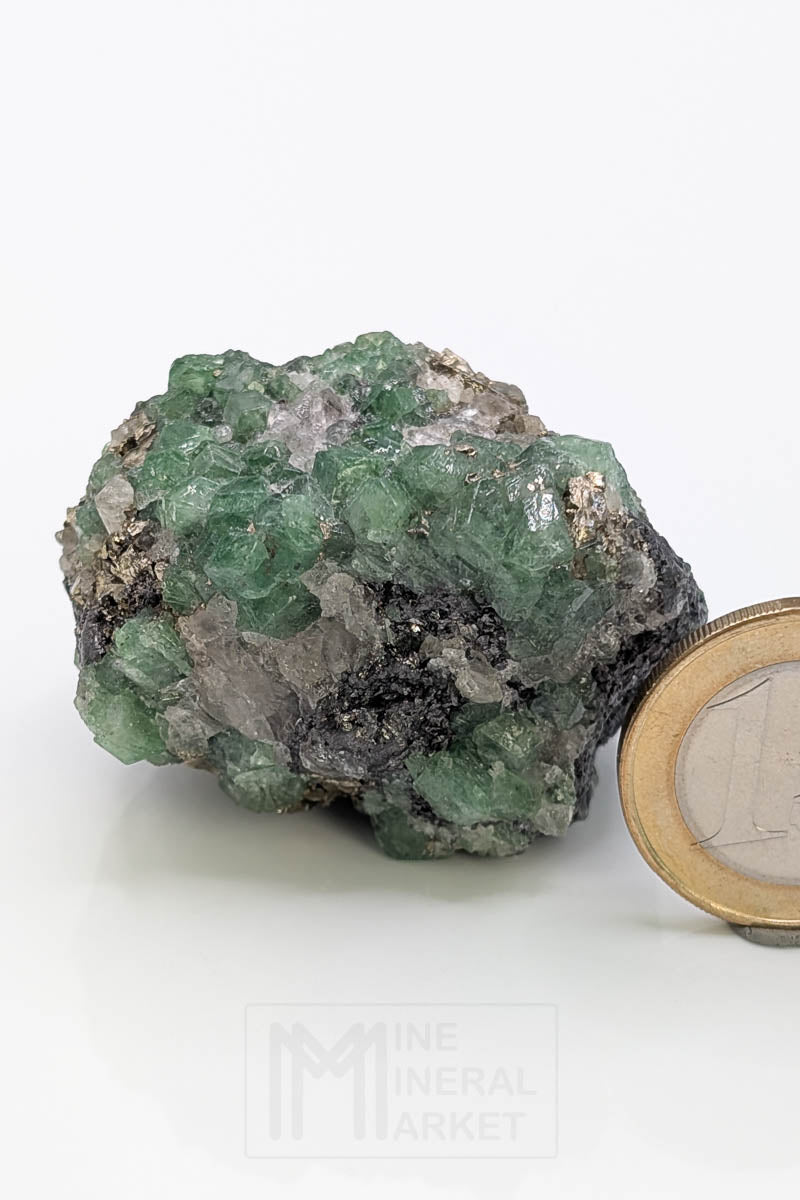 Tsavorite with pyrite